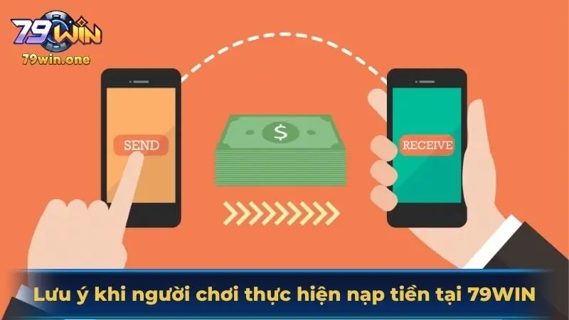 Lưu ý khi người chơi thực hiện nạp tiền tại 79Win